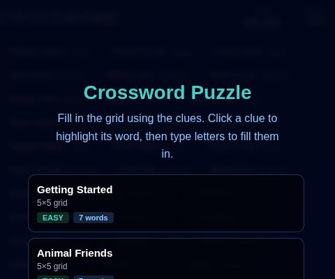 Crossword Puzzle