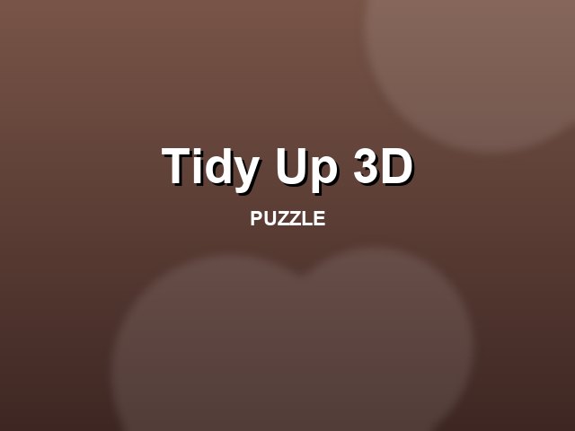 Tidy Up 3D